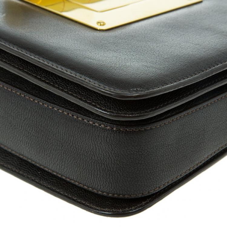 Pre Owned Tom Ford Brown Leather Large Natalia Bag