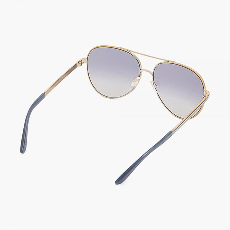 Pre Owned Tory Burch Gold Aviator Sunglasses