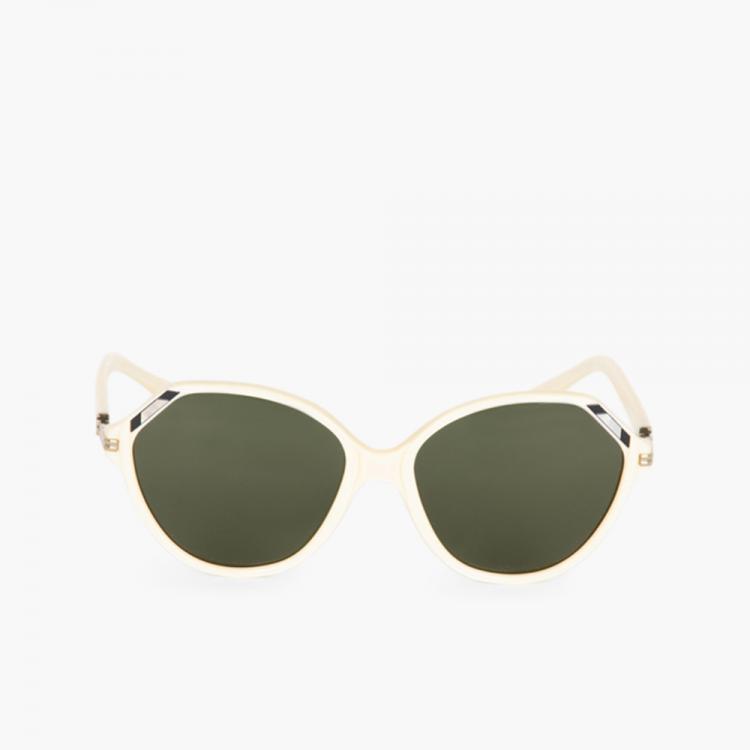 Pre Owned Tory Burch White 0TY7138 Cat Eye Sunglasses