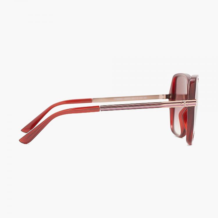 Pre Owned Tory Burch Red Oversized Square Sunglasses