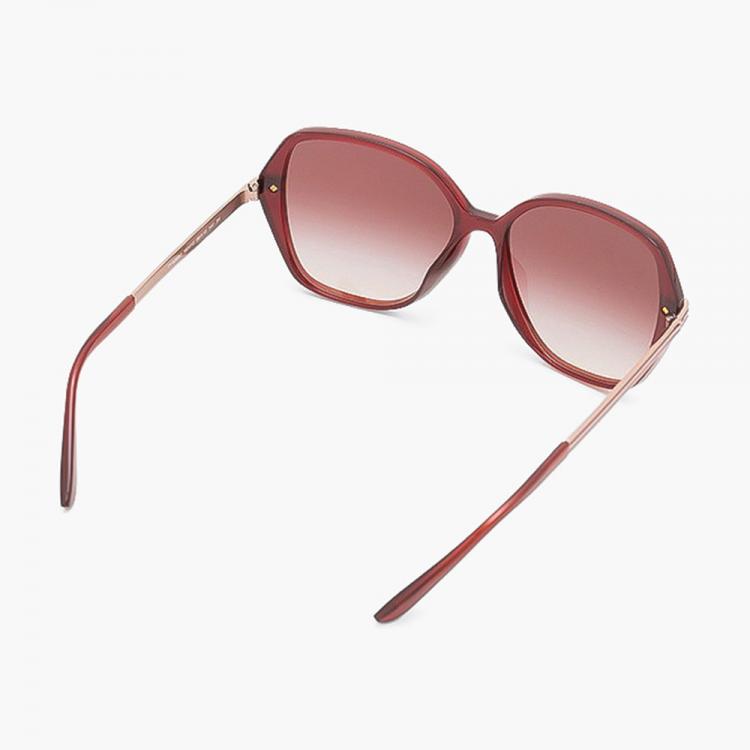 Pre Owned Tory Burch Red Oversized Square Sunglasses