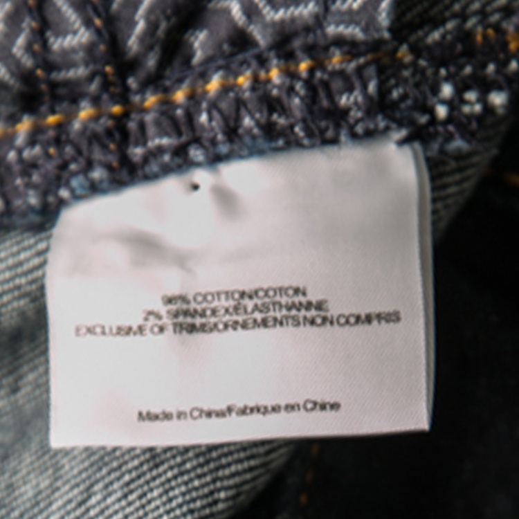 Pre Owned Tory Burch Indigo Dark Wash Denim Classic Boot Cut Jeans L