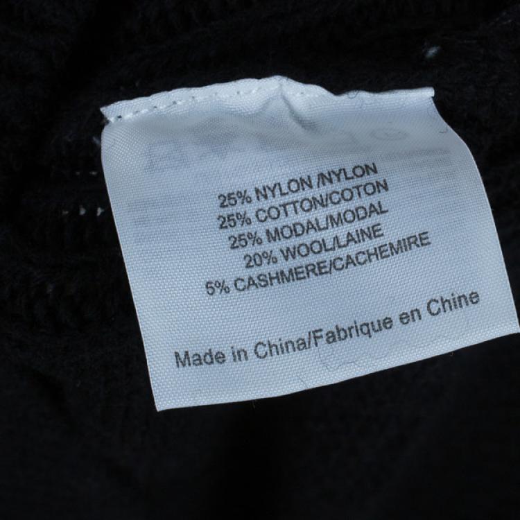 Pre Owned Tory Burch Etta Embellished Knit Sweater M