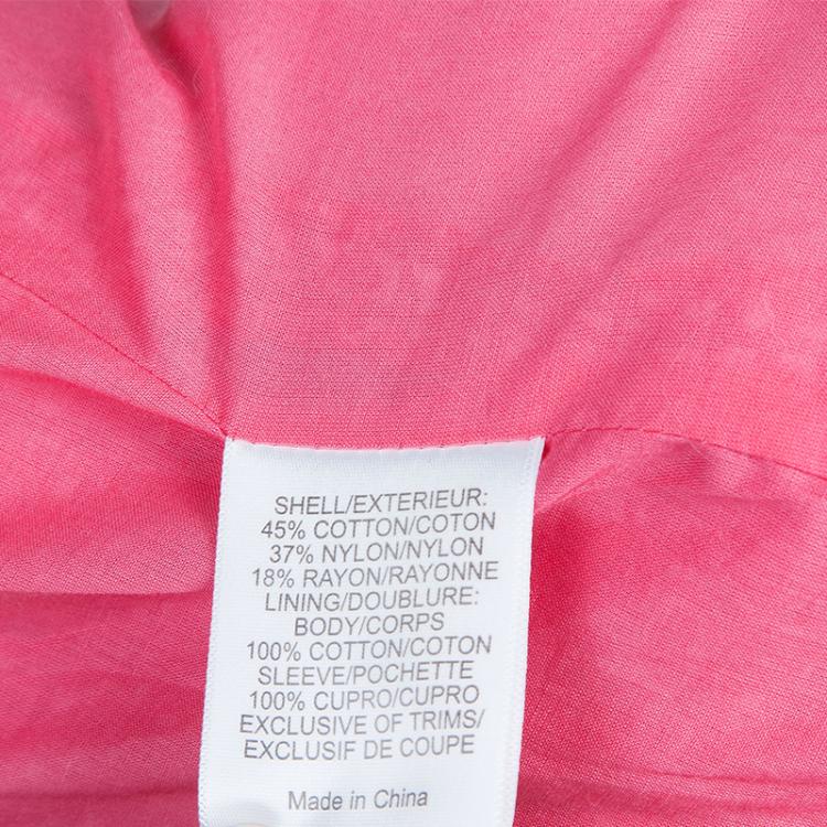 Pre Owned Tory Burch Pink Roscoe Tweed Blazer XL