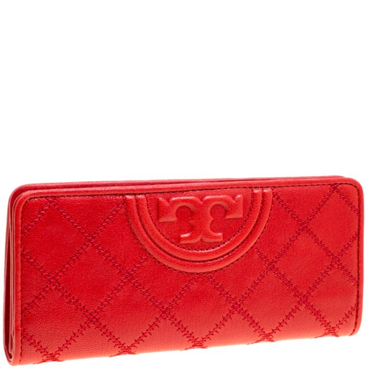 tory burch fleming slim leather wallet
