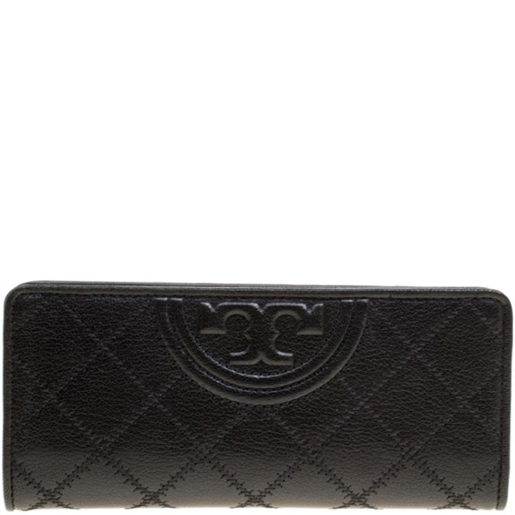 Tory burch fleming distressed 2025 leather slim envelope wallet