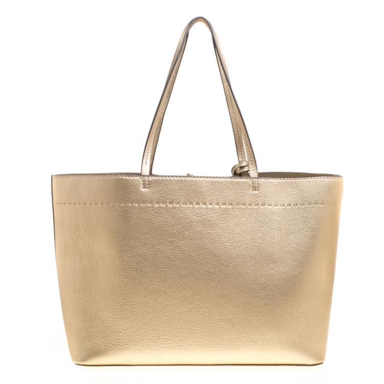 tory burch gold mcgraw tote