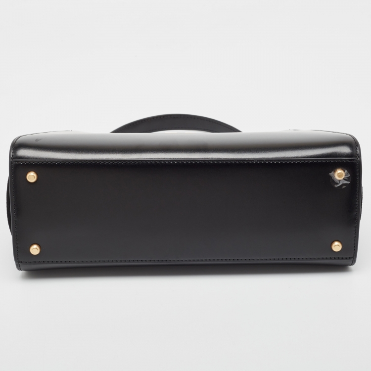 Pre Owned Tory Burch Black Leather Eleanor Satchel