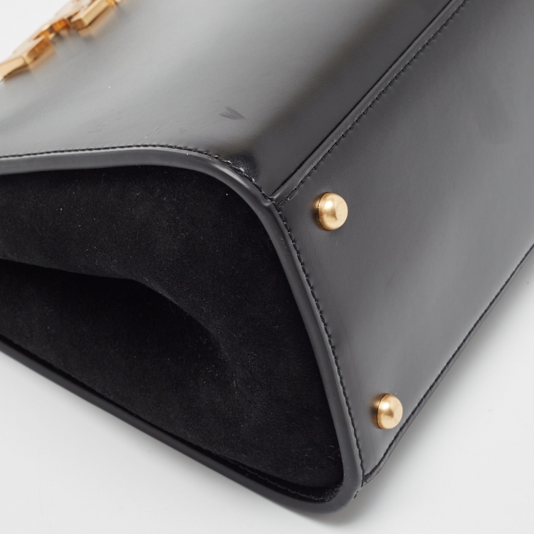 Pre Owned Tory Burch Black Leather Eleanor Satchel