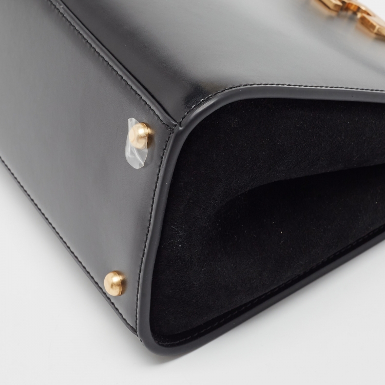 Pre Owned Tory Burch Black Leather Eleanor Satchel