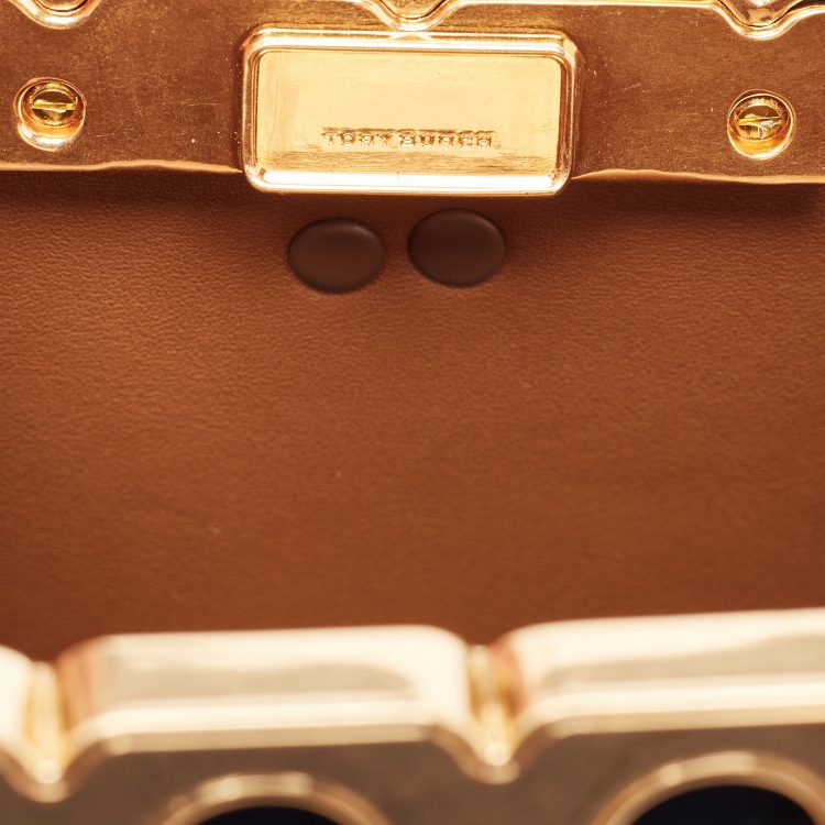 Pre Owned Tory Burch Black Leather Eleanor Satchel