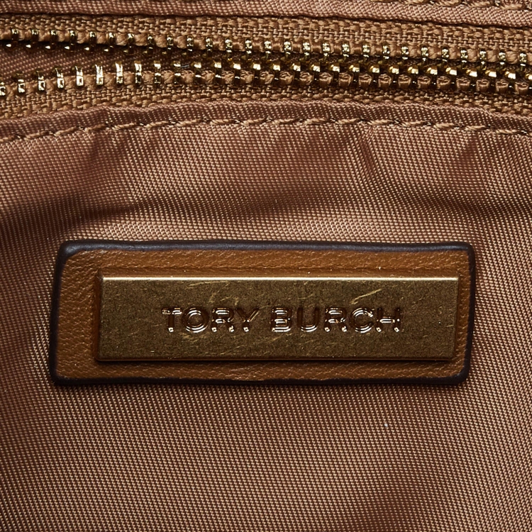 Pre Owned Tory Burch Tri Color Quilted Leather Color Block Fleming Shoulder Bag