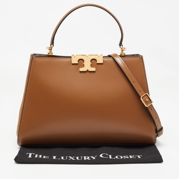 Pre Owned Tory Burch Brown Leather Eleanor Satchel