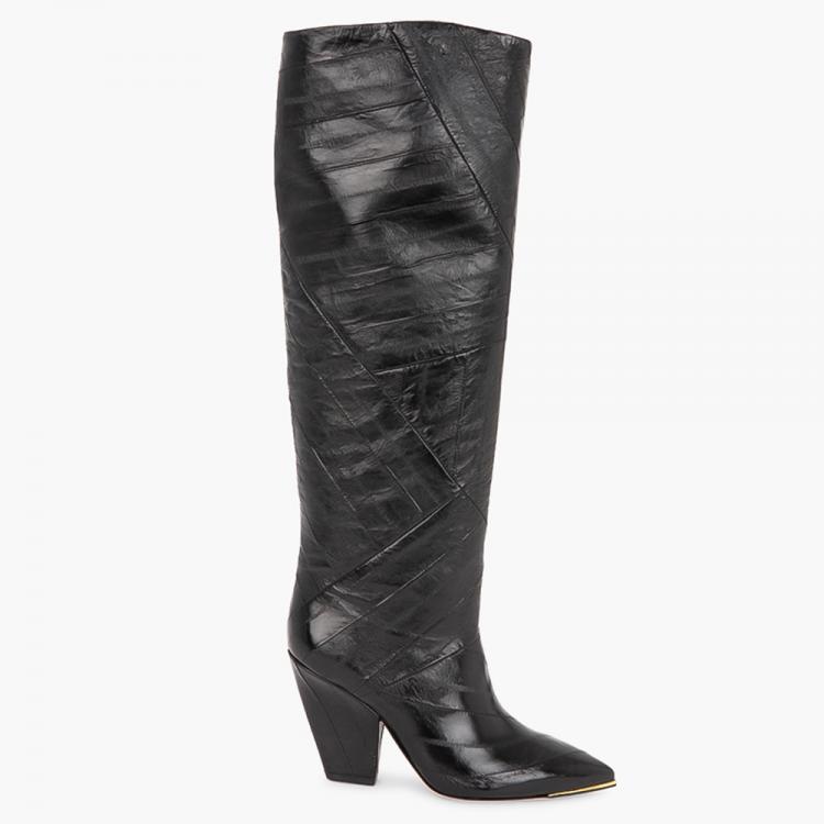Tory Burch Black Leather 90mm Knee Boots Size EU Tory Burch | TLC Tory Burch Black Leather 90mm Knee Boots Size EU Tory Burch | TLC
