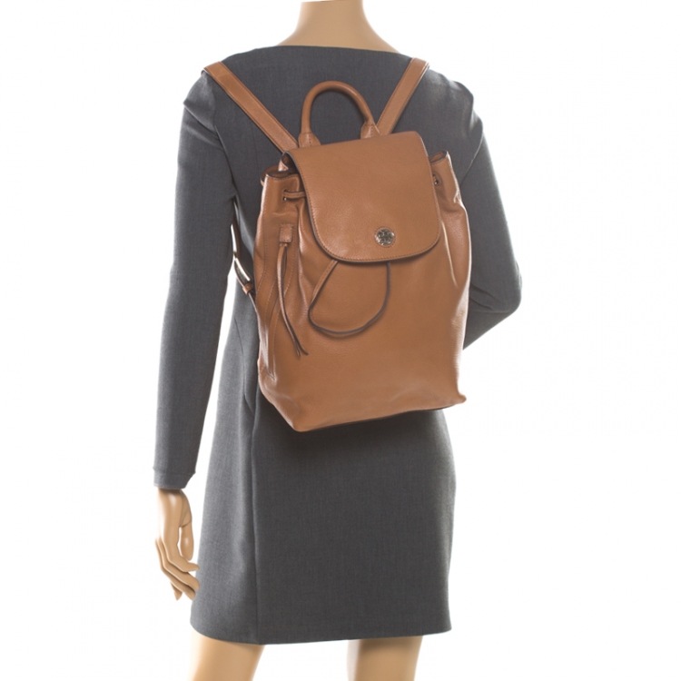 Tory Burch Brown Leather Brody Backpack Tory Burch | TLC