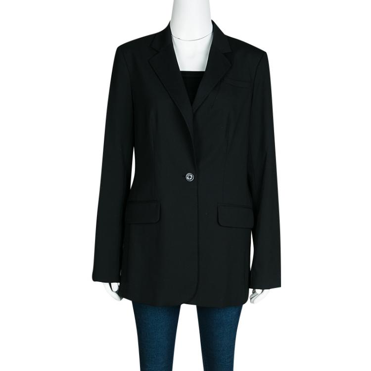Pre Owned Tory Burch Wool Notched Collar Tailored Blazer S