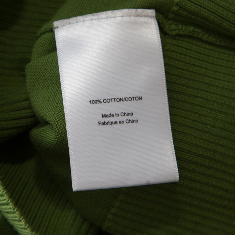 Pre Owned Tory Burch Lemon Green Cotton Button Front Simone Cardigan XS