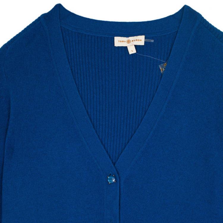Pre Owned Tory Burch Simone Cardigan L 