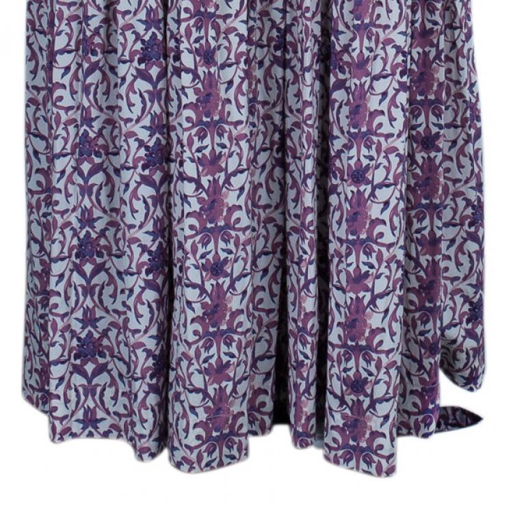 Pre Owned Tory Burch Logan Printed Maxi Dress L