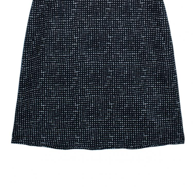 Pre Owned Tory Burch Monochrome Sheath Dress M