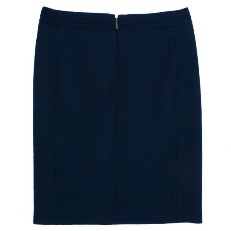 Pre Owned Tory Burch Navy Rosalyn Skirt S