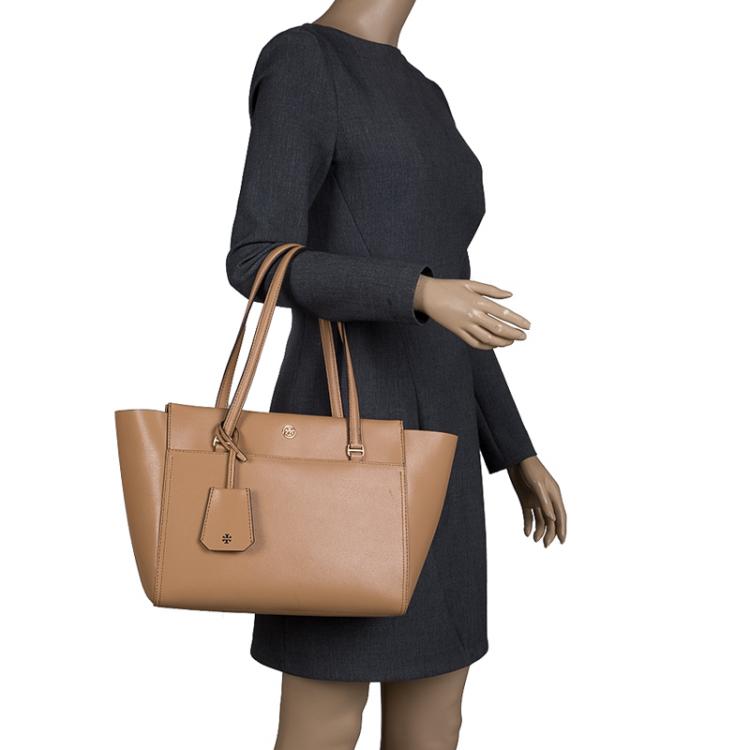 Tory Burch Light Brown Leather Parker Tote Tory Burch | TLC