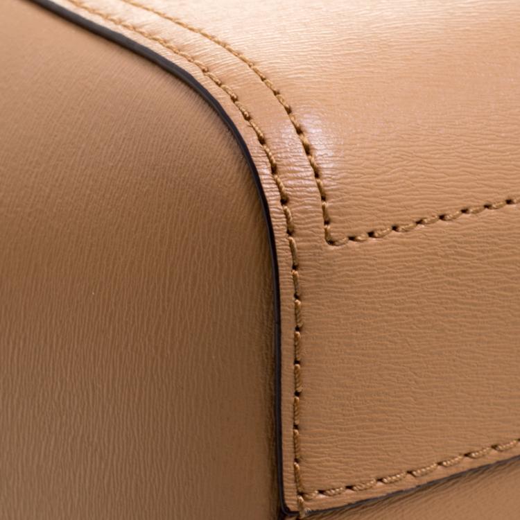 Pre Owned Tory Burch Light Brown Leather Parker Tote 