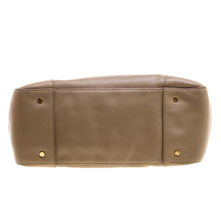 Pre Owned Tory Burch Brown Leatther Robinson Tote