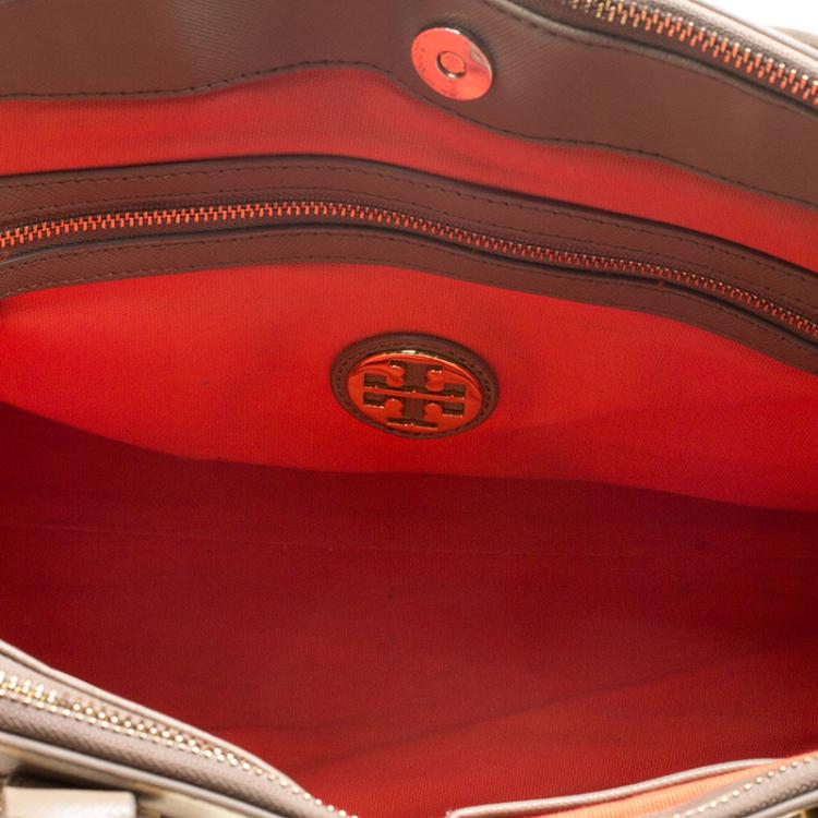 Pre Owned Tory Burch Brown Leatther Robinson Tote