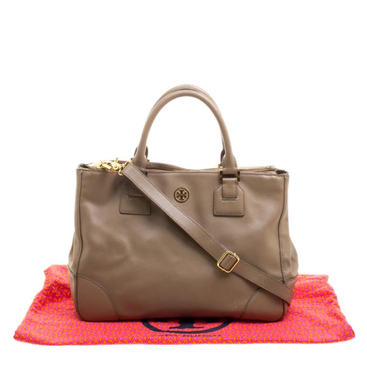 Pre Owned Tory Burch Brown Leatther Robinson Tote