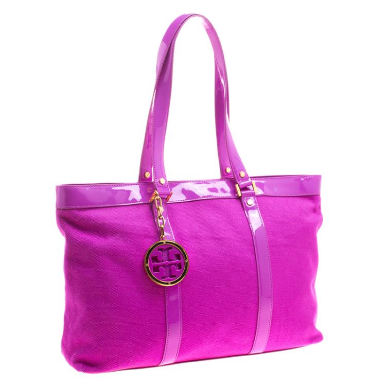 tory burch patent leather tote