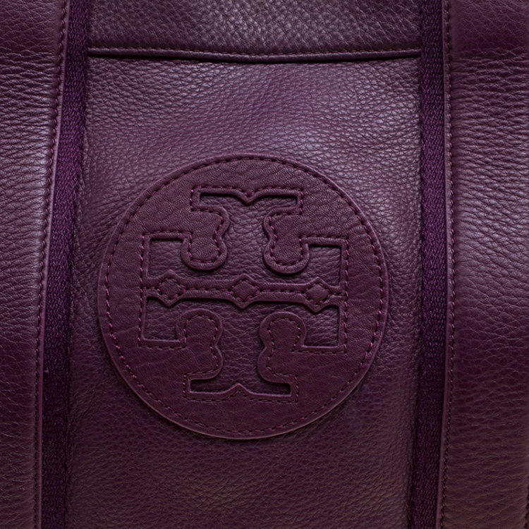 tory burch purple tote