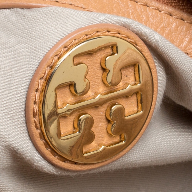 Pre Owned Tory Burch Brown Leather Amanda Tote 