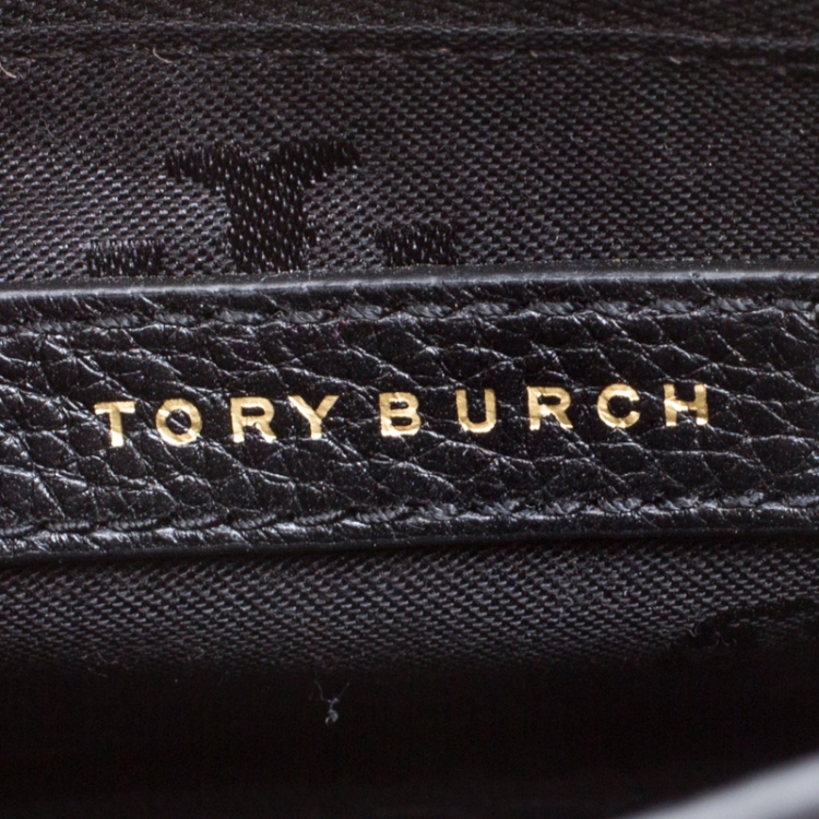 Pre Owned Tory Burch Black Leather Kira Crossbody Bag