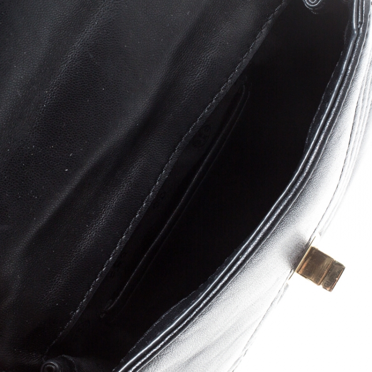 Pre Owned Tory Burch Black Leather Kira Crossbody Bag