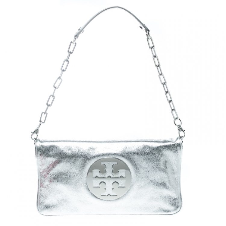 tory burch silver handbag