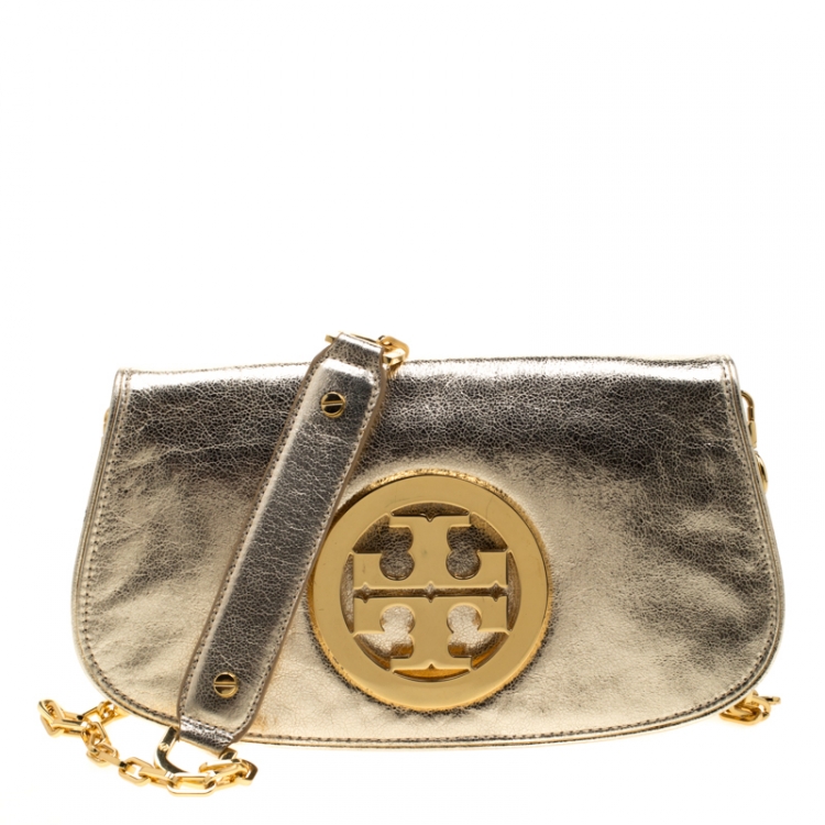 Tory Burch Black Leather Raphael Logo Crossbody Bag Tory Burch