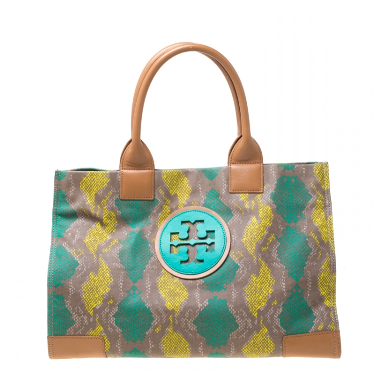 Tory Burch Multicolor Floral Print Canvas and Leather Ella Crossbody Bag  Tory Burch
