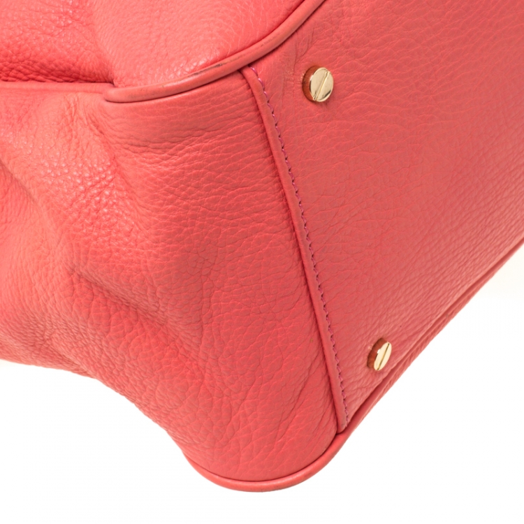 مملوكة مسبقًا Tory Burch Coral Orange Leather Amanda Tote