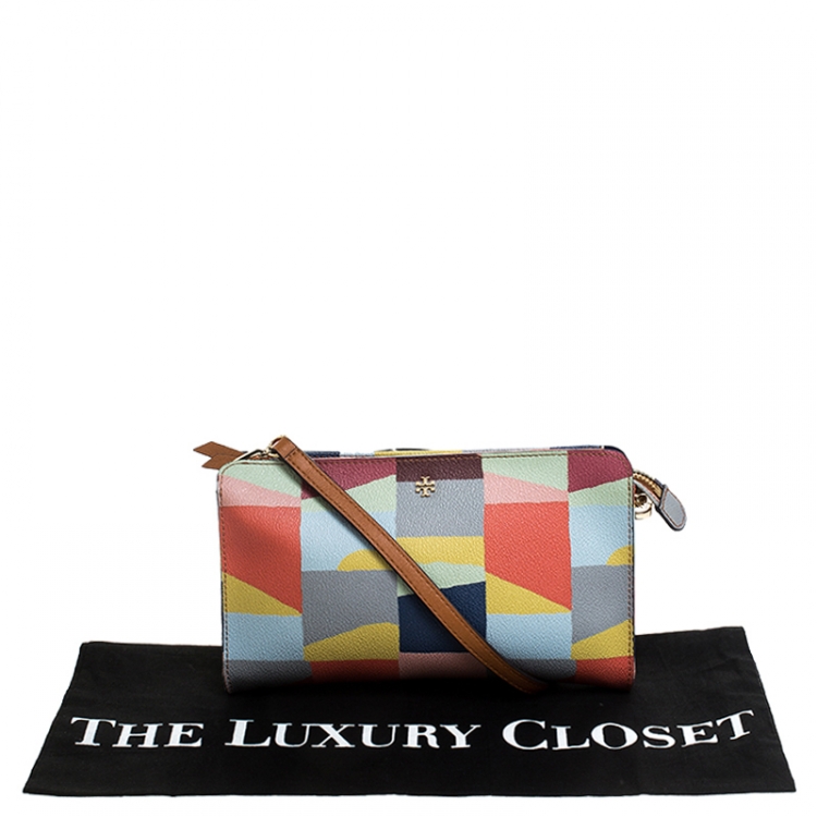 Pre Owned Tory Burch Multicolor Leather Crossbody Bag