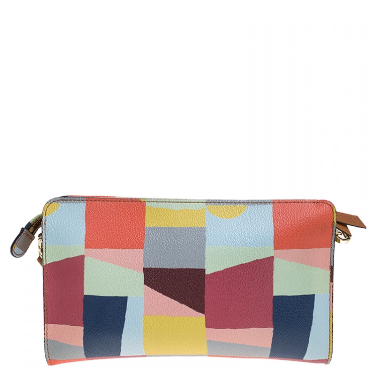 Pre Owned Tory Burch Multicolor Leather Crossbody Bag