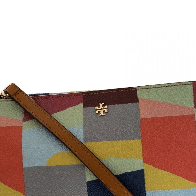 Pre Owned Tory Burch Multicolor Leather Crossbody Bag