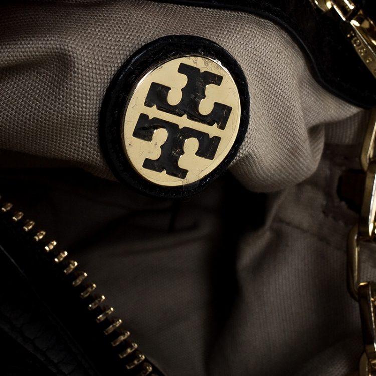 Pre Owned Tory Burch Black Chain Shoulder Bag