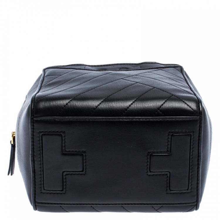 Pre Owned Tory Burch Black Leather Mini Alexa Satchel