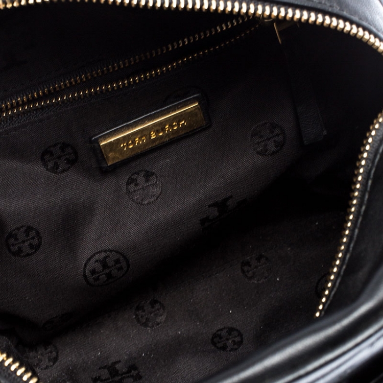 Pre Owned Tory Burch Black Leather Mini Alexa Satchel