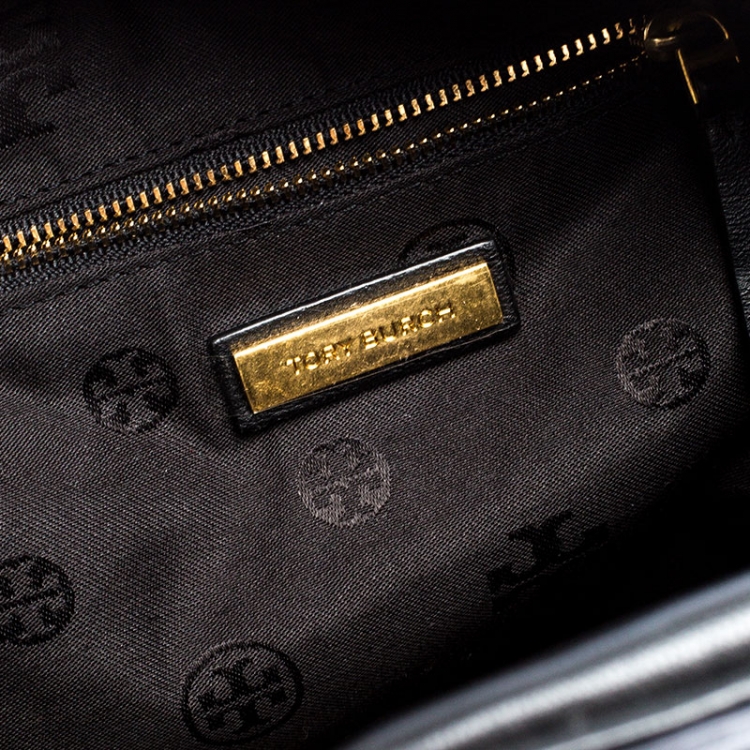 Pre Owned Tory Burch Black Leather Mini Alexa Satchel