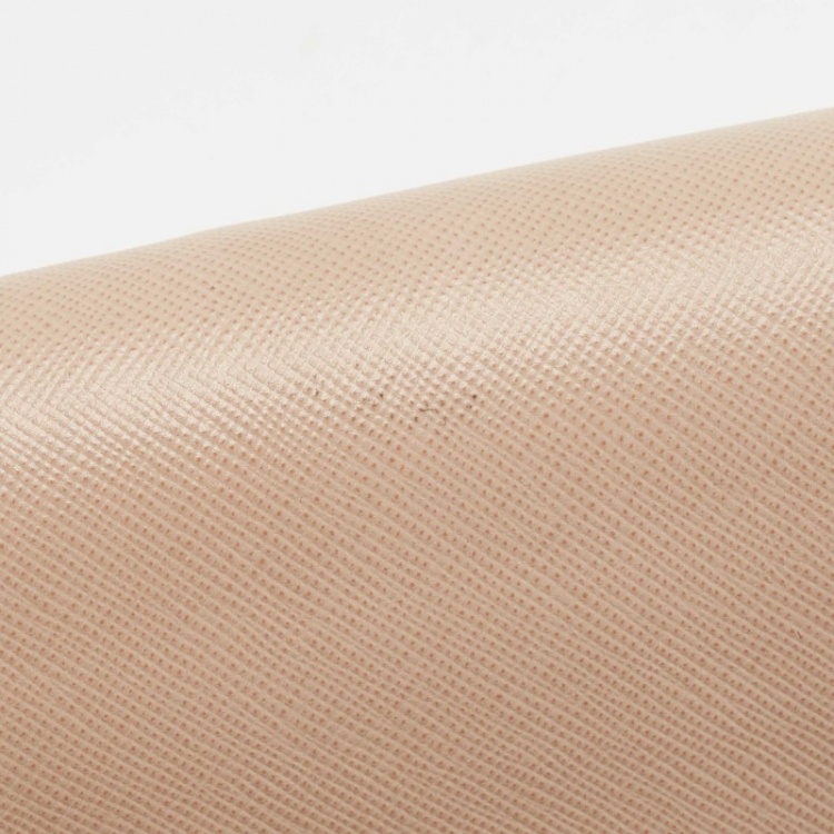 Pre Owned Tory Burch Light Beige Leather Diana Flap Clutch