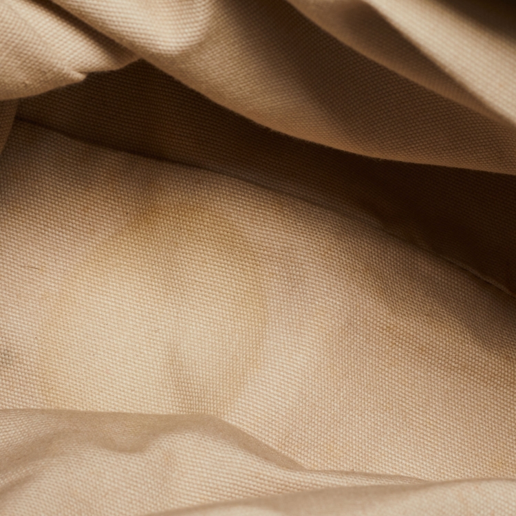 Pre Owned Tory Burch Blue Nylon and Leather Ella Tote