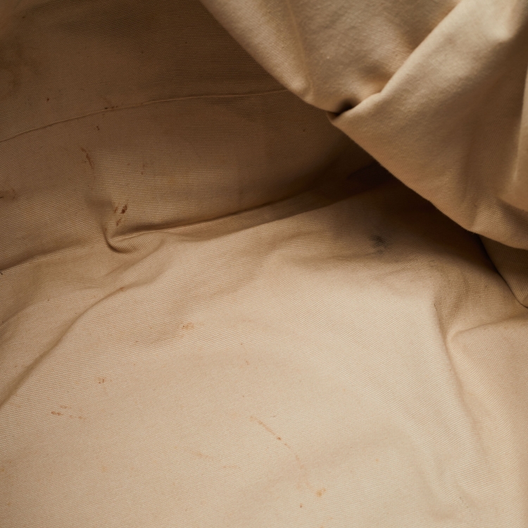 Pre Owned Tory Burch Blue Nylon and Leather Ella Tote