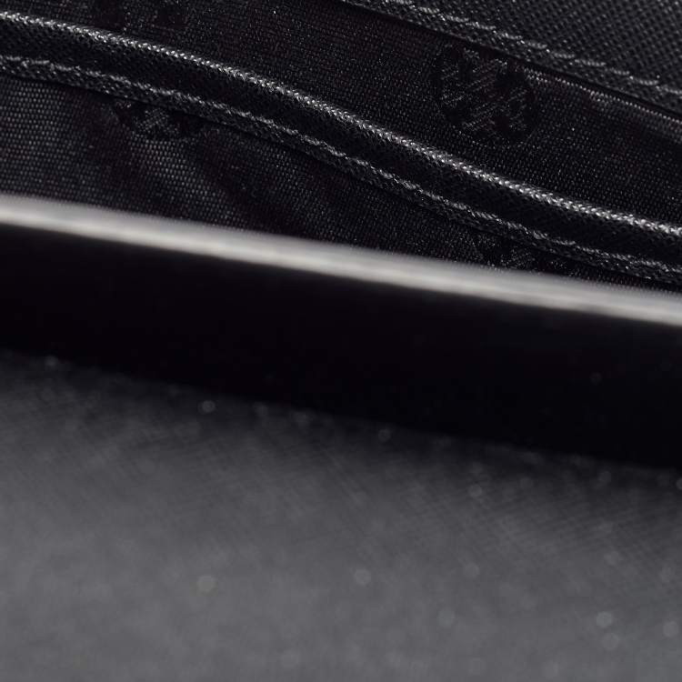 Pre Owned Tory Burch Black Saffiano Leather Emerson Shoulder Bag